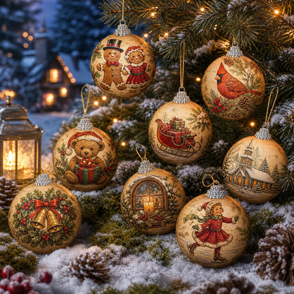 Veltravia® Vintage Christmas Ornaments