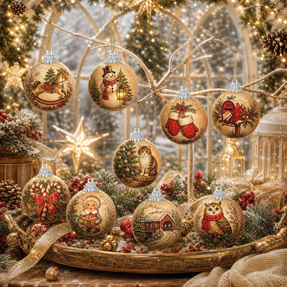Veltravia® Vintage Christmas Ornaments