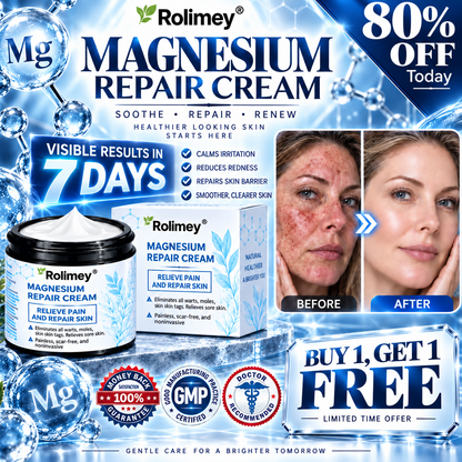 ✅Official Brand Shop丨 Rolimey® Magnesium Skin Repair Cream—Tightening for Skin Types