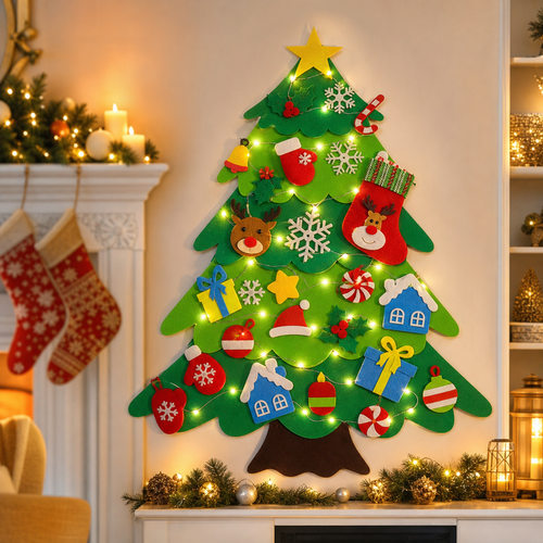 Veltravia®  Felt Christmas Tree Set