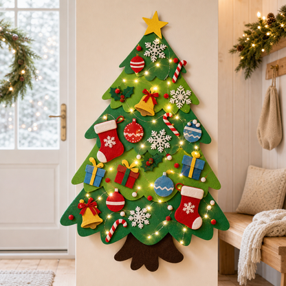 Veltravia®  Felt Christmas Tree Set